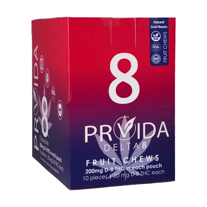 PROVIDA DELTA-8 FRUIT CHEWS STADIUM BOX
